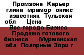 Промзона. Карьер глина, мрамор, оникс, известняк. Тульская обл.  › Цена ­ 250 000 000 - Все города Бизнес » Продажа готового бизнеса   . Мурманская обл.,Полярные Зори г.